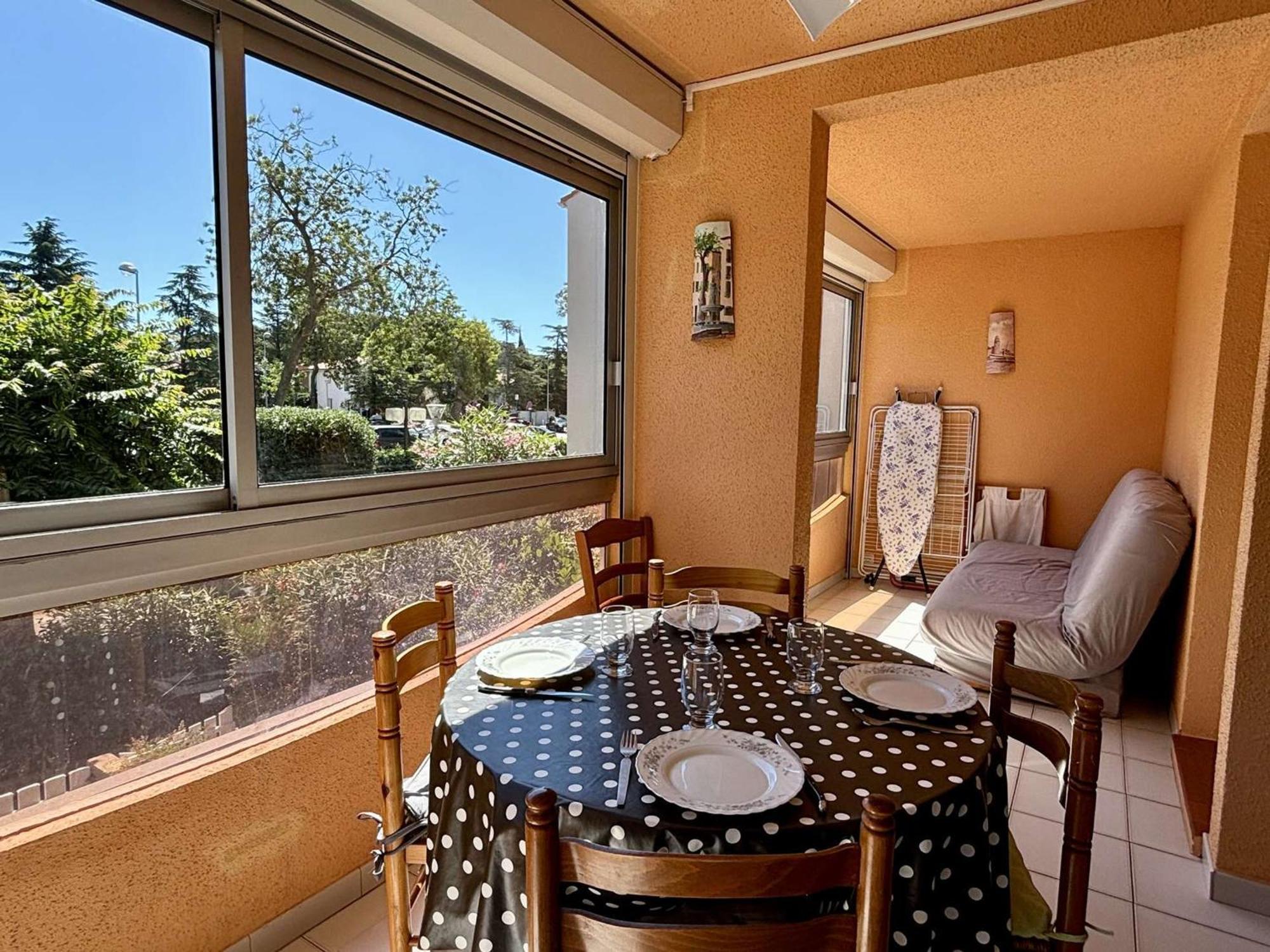 Appartement Cosy A 100M De La Plage Avec Piscine, Parking Prive Et Loggia Vitree - Fr-1-225-706 อาร์เจเลส-ซัวร์-แมร์ ภายนอก รูปภาพ